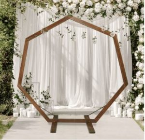 Arche hexagonale bois 2.20m