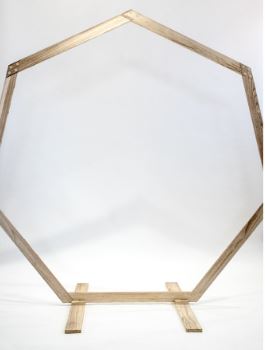 Arche hexagonale bois 2.20m