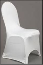 Housse de chaises blanche en lycra