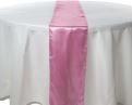 Chemin de table Satin Rose