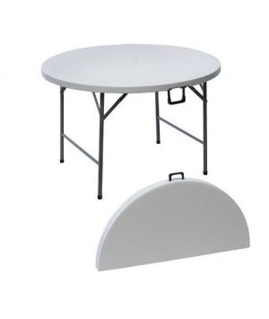 Table ronde pliante 180 cm 10 à 12 personnes